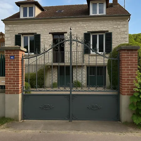 Villa La Folie Giverny - Gite 5 Etoiles Made In Normandie - Maison Privatisee -Centre Village
